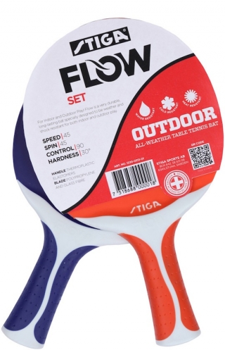Набор Stiga Outdoor Flow, 2 ракетки + 2 мяча